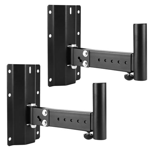 QWORK® 2 Stück Lautsprecher wandhalterung,...