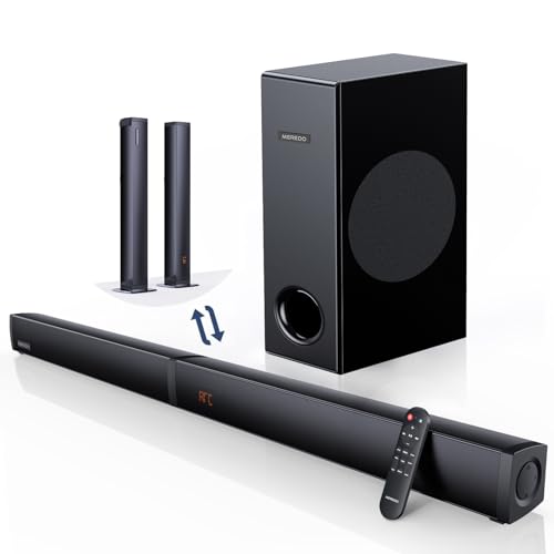 MEREDO 180W Abnehmbare 2-in-1-Soundbar für...