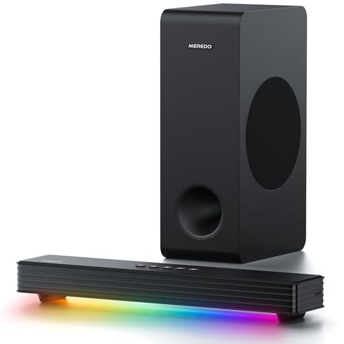 MEREDO Soundbar für TV Geräte mit Subwoofer...
