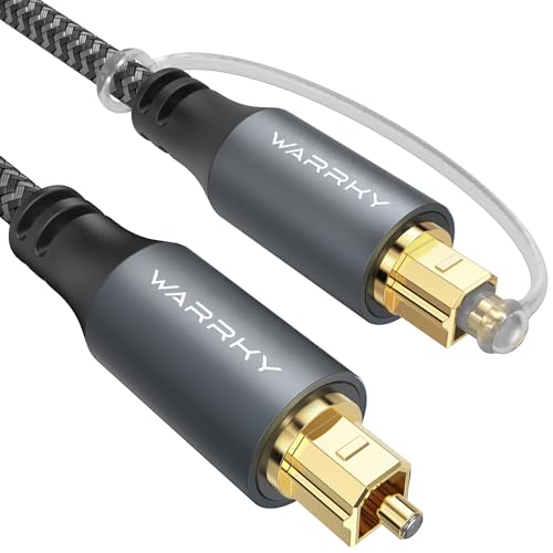 WARRKY Optisches Audiokabel, Optical Audio...
