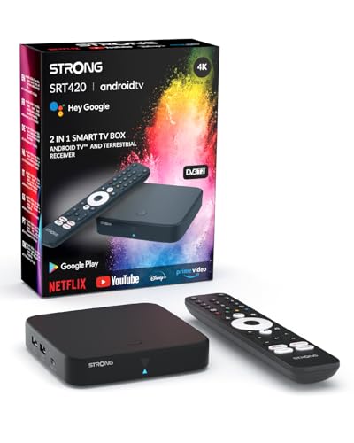 STRONG - Streaming Box Android TV, DVB-T2, 4K...