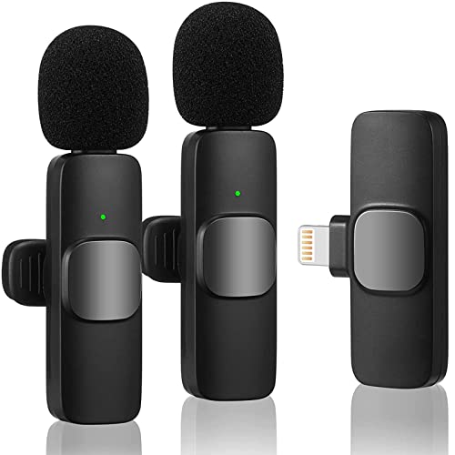 Kabelloses Lavalier-Mikrofon für iPhone...