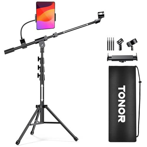 TONOR Mikrofonständer mit Tablet-Halterung,...