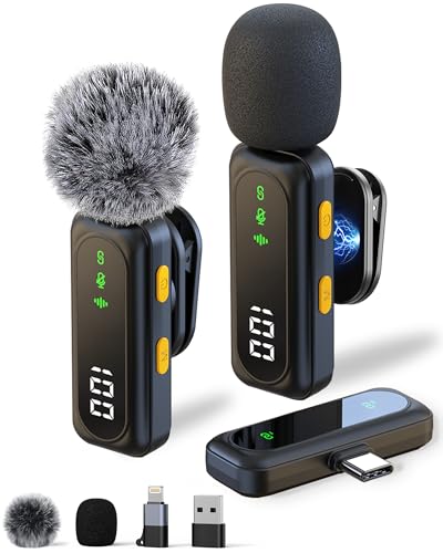 Mikrofon Handy – Ansteckmikrofon kompatibel...