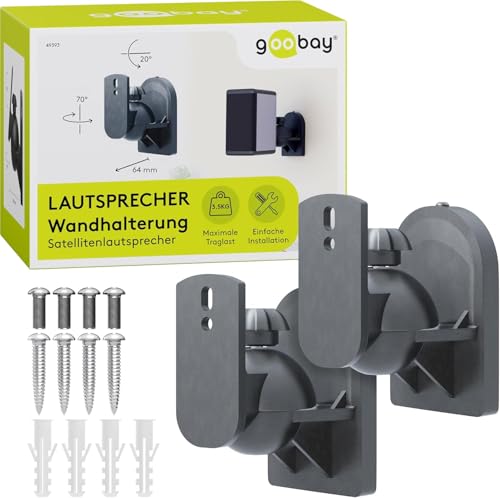 Goobay 49393 Lautsprecher Wandhalterung...