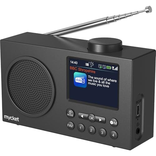 Mycket Tragbares DAB/DAB+ Radio, UKW Digital...