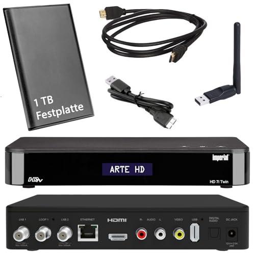 HD Twin SAT Receiver - Imperial i7 mit 1 TB...