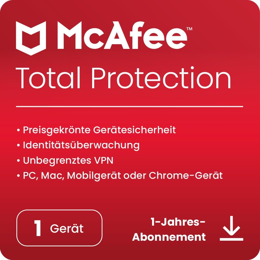 McAfee Total Protection 2023 | 1 Gerät |...